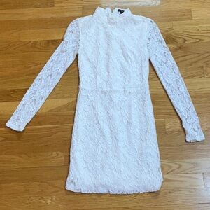 Elegant White Lace Dress